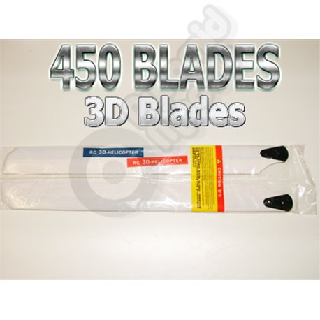 HK450 325mm Wooden Main Blades  - 3D - Trex 450 and Similar 450-Grade Helicopters