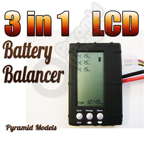 LCD 3 in 1 Li-Polymer / LiFe  Battery Balancer - Discharger & Cell Monitor