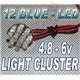 12 LED Cluster - BLUE