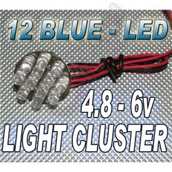 12 LED Cluster - BLUE