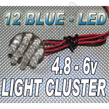 12 LED Cluster - BLUE
