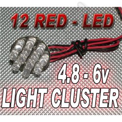 12 LED Cluster - RED