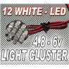 12 LED Cluster - WHITE