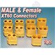 Male & Female XT60 connectors (10pcs/bag) GENUINE
