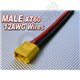 XT60 Male with 12AWG Silicone Wire 10cm