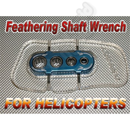 TOOL - Feathering Shaft Wrench for RC Helicopters 450 500 600 700 etc.