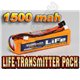 HobbyKing 1500mAH LiFe 3S 9.9v Transmitter Battery Pack