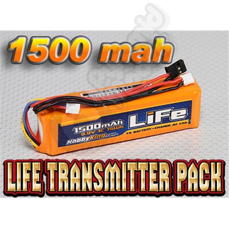 HobbyKing 1500mAH LiFe 3S 9.9v Transmitter Battery Pack