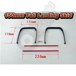Universal - 150mm Tall Landing Skid for Quadcopters / Hexcopter - PTZ FPV
