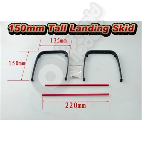 Universal - 150mm Tall Landing Skid for Quadcopters / Hexcopter - PTZ FPV