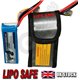 Single Battery LIPO SAFE - Lipo Battery Safe Charging Bag  - WATCH THE VIDEO !