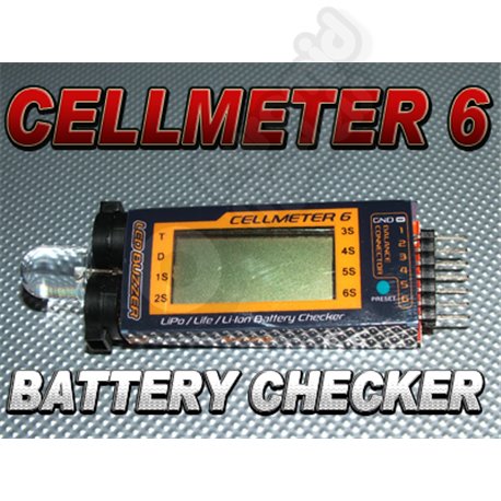 Cellmeter-6 Lipo/Life/Li-ion Cell Checker & Alarm