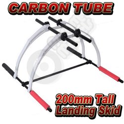 ATG 3K Twill Carbon Fiber DIY Landing Skid Kit for FPV Multicopter/Heli- White