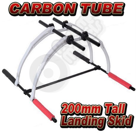 ATG 3K Twill Carbon Fiber DIY Landing Skid Kit for FPV Multicopter/Heli- White