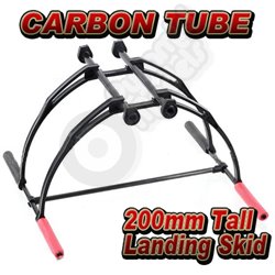 ATG 3K Twill Carbon Fiber DIY Landing Skid Kit for FPV Multicopter/Heli- BLACK