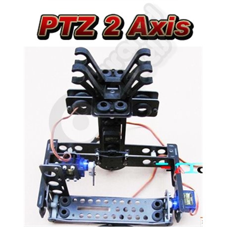 ATG T2-V-II Stabile PTZ 2-Axis - Aerial Pan Tilt PTZ with 3 Dampers for Camera Aerial / Video Photo