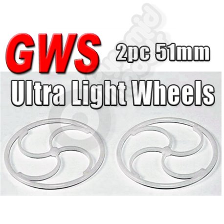 GWS Ultra Light Wheels (2pc 51mm)