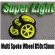 Super Light Multi Spoke Wheel D50x13mm (4pcs/bag)