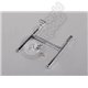 Lightweight Chrome Look Plastic Transmitter Stand (90mm Wide)