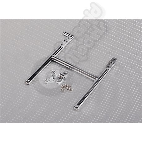Lightweight Chrome Look Plastic Transmitter Stand (90mm Wide)
