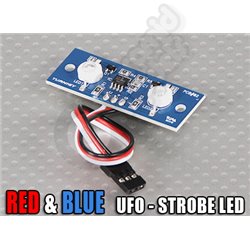 Two LED PCB Strobe Red and Blue 3.3~5.5V