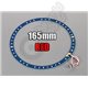 UFO Style - LED Ring Lights 165mm Red w/10 Selectable Modes
