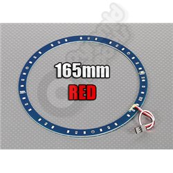 UFO Style - LED Ring Lights 165mm Red w/10 Selectable Modes
