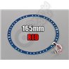 UFO Style - LED Ring Lights 165mm Red w/10 Selectable Modes