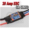 Hobby King 20A ESC 3A UBEC