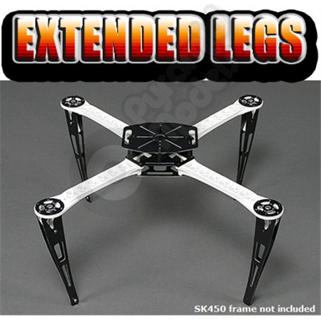 Extended Landing Skid Set for SK450 Quadcopter Frame