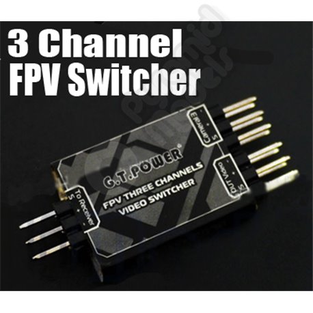 G.T.Power FPV 3 Channels Video Switcher FV3IN1