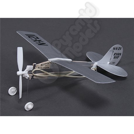 Rubber Band Powered Freeflight Spirit of St.Louis 291mm Span 