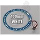 UFO Style - LED Ring Lights 100mm WHITE w/10 Selectable Modes