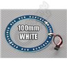 UFO Style - LED Ring Lights 100mm WHITE w/10 Selectable Modes