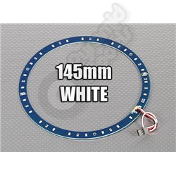 UFO Style - LED Ring Lights 145mm WHITE w/10 Selectable Modes