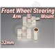 Front Wheel Steering Arm & Mount Set 32mm