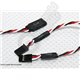 Lightweight wire Labels - servo wire label  printed black heatshrink (14mm x 1m)