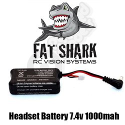 Fatshark FPV - Headset Battery 7.4v 1000mah