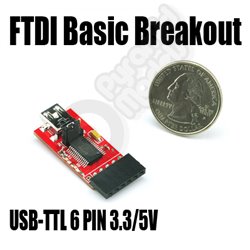 FTDI Basic Breakout USB-TTL 6 PIN 3.3/5V With Free USB Cable For Arduino