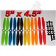 1 pair 5 x4.5 inch Counter Rotating Propellers - Multicopters, Quadcopters - Choice of 6 Colours