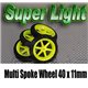 Super Light Multi Spoke Wheel D40x11mm (4pcs/bag)