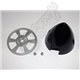 BLACK Nylon Spinner with Alloy Backplate-  2.5 inch / 63mm 