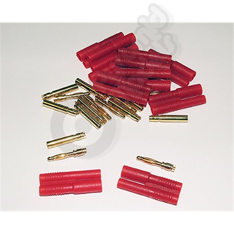 HXT 2mm Gold Connector w/ Protector  (5pcs/bag)