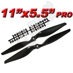 1 pair 11x5.5 inch PRO Counter Rotating Propellers - Multicopters, Quadcopters