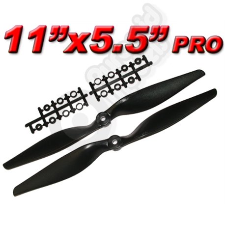 1 pair 11x5.5 inch PRO Counter Rotating Propellers - Multicopters, Quadcopters