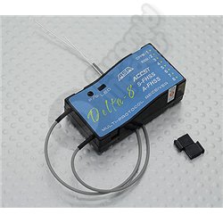 FrSky Delta 8 2.4Ghz 8CH Multi-Brand Receiver D8/V8 Futaba S-FHSS/FHSS Hitec AFHSS Compatible