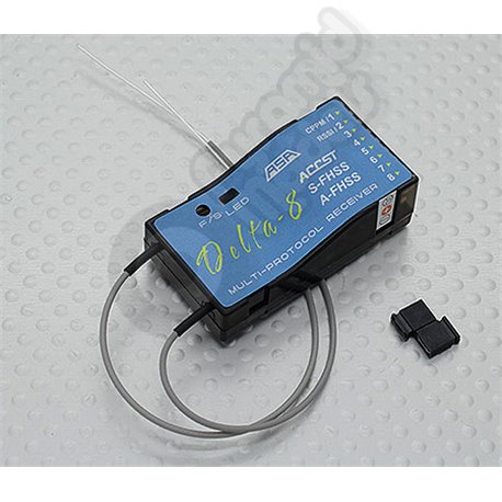 FrSky Delta 8 2.4Ghz 8CH Multi-Brand Receiver D8/V8 Futaba S-FHSS/FHSS Hitec AFHSS Compatible