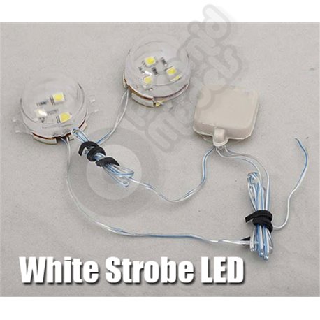 12V 5050 LED Strobe White Flashing Lights