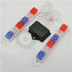 12V 3 colour LED Strobe Flashing Lights