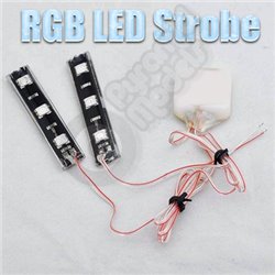 2 x 12V 5050 LED Strobe Decorative RED GREEN & BLUE  Flashing Lights